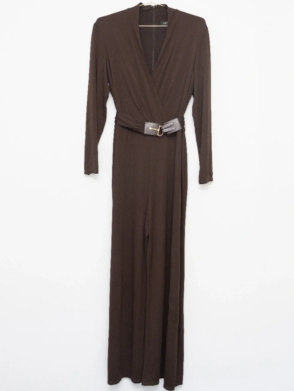 Lauren Ralph Lauren - Belted Surplice Jersey‎ Jumpsuit